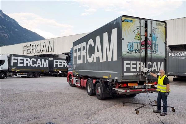 Sanificazione merci con ozono FERCAM Trento